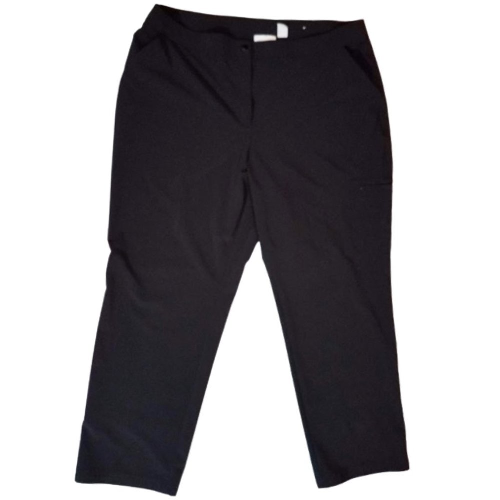 WEEKENDS By CHICO'S Black Dress Pants With Pockets - Women's 3 Short (XL-16)